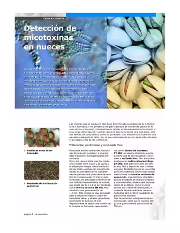 La detección de micotoxinas en nueces
