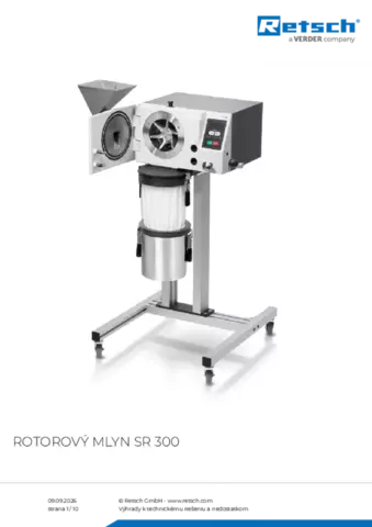 Produktový list SR 300