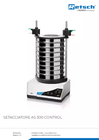Scheda tecnica del prodotto AS 300 control