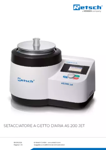 Scheda tecnica del prodotto AS 200 jet