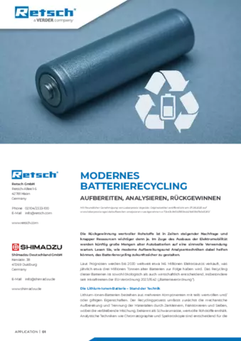 Modernes Batterierecycling