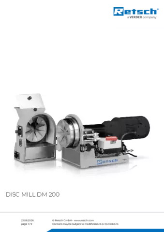 Product data sheet DM 200