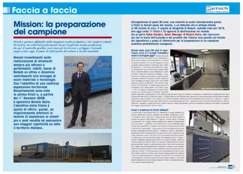 Mission: la preparazione del campione