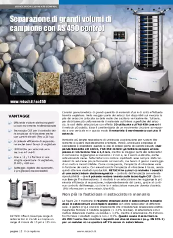 Separazione di grandi volumi di campione con AS 450 control