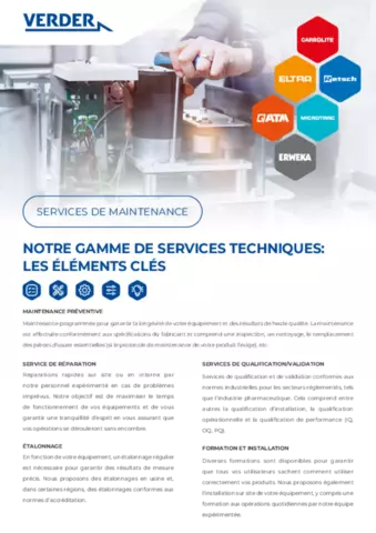 Services de Maintenance - Flyer