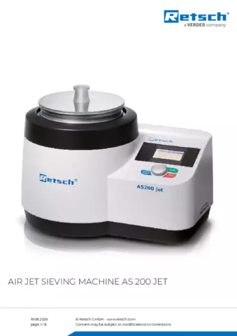 Product data sheet AS 200 jet