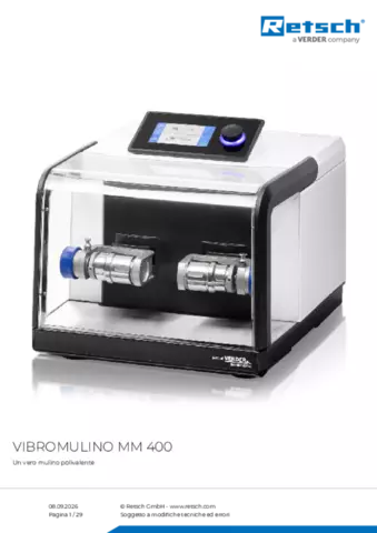 Scheda tecnica del prodotto MM 400