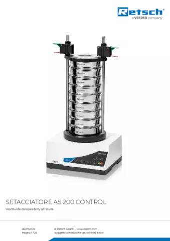 Scheda tecnica del prodotto AS 200 control