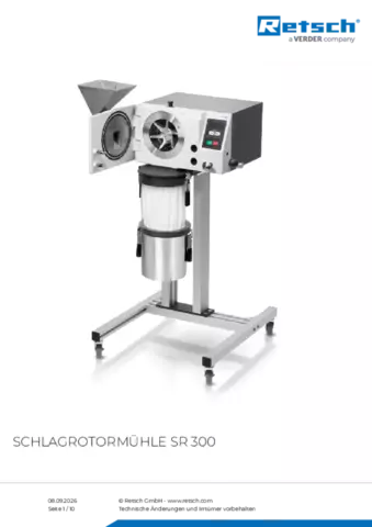 Produktdatenblatt SR 300