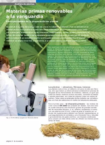 Materias primas renovables a la vanguardia